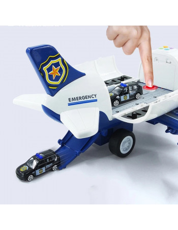 Ігровий набір - вантажний літак із машинками 'Police' арт. HS 8009 C