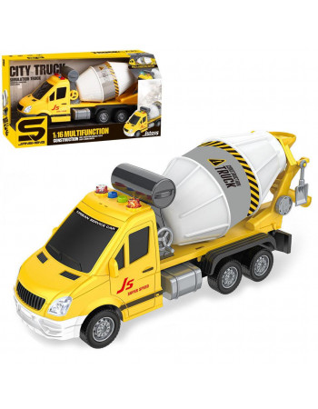 Машина інерційна 'Бетонозмішувач' ЖОВТА арт. JS 132 / 132 A