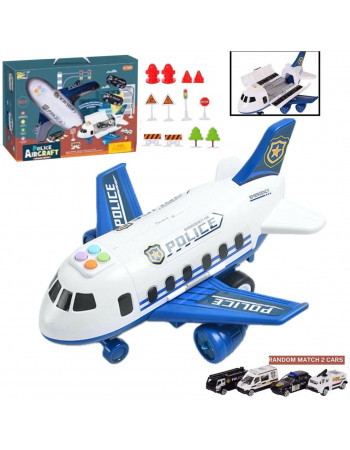 Ігровий набір - вантажний літак із машинками 'Police' арт. HS 8009 C