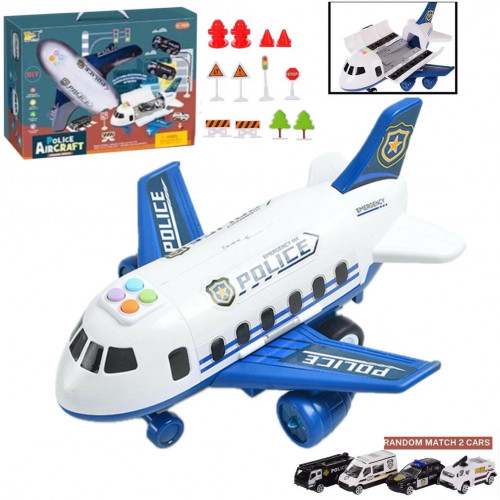 Ігровий набір - вантажний літак із машинками 'Police' арт. HS 8009 C