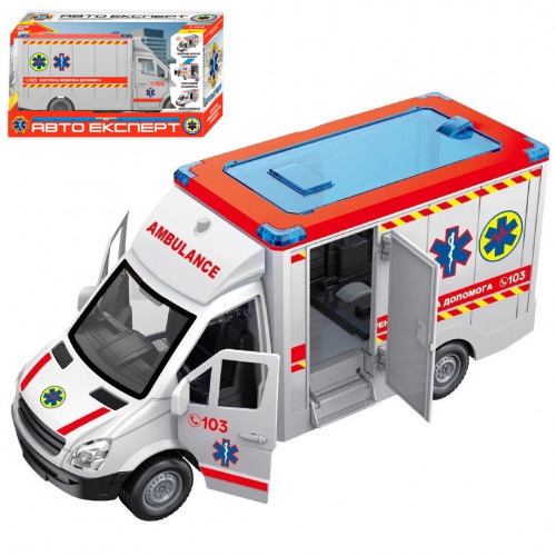 Машина інерційна звукова 'Швидка допомога' (укр. озвучка) арт. ТК-97569