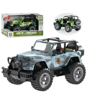 Джип військовий інерційний 'Off-road' ЗСУ СИНІЙ арт. WY 391 A/B