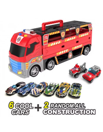 Трейлер - трек 'Fire/Пожежна машина' з машинками арт. T 908 A
