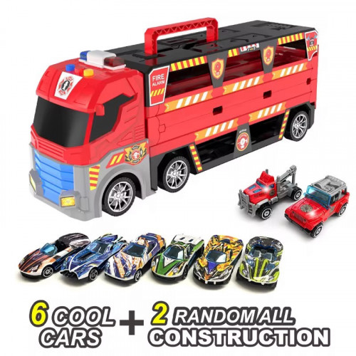 Трейлер - трек 'Fire/Пожежна машина' з машинками арт. T 908 A