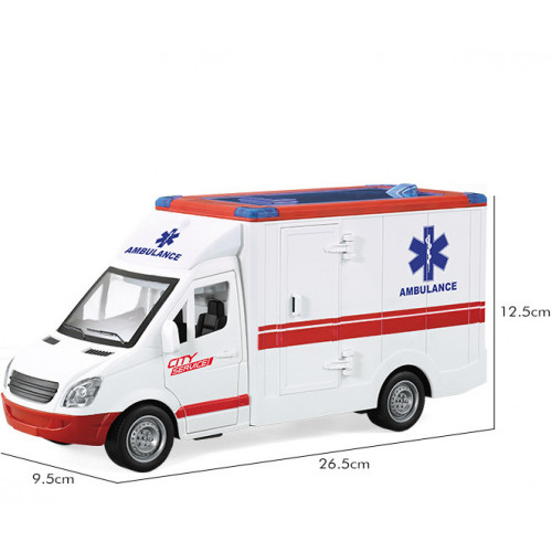 Машина 'Швидка допомога' інерційна, звукова арт. WY 597 A/B