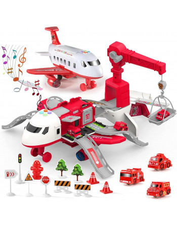 Ігровий набір - літак-парковка з машинками 'Fire' арт. SJ 676 A