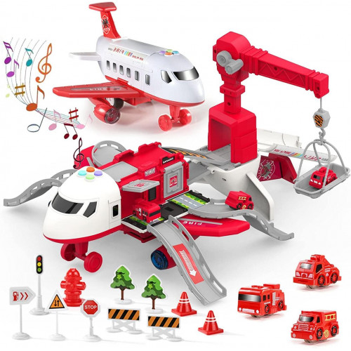 Ігровий набір - літак-парковка з машинками 'Fire' арт. SJ 676 A