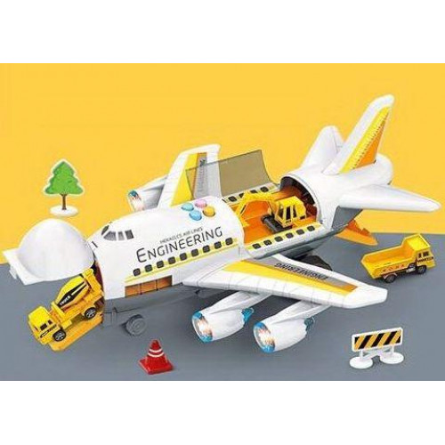 Ігровий набір - вантажний літак із машинками Engineering арт. HS 8005 A