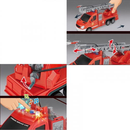 Машина інерційна 'Пожежна' з водяною помпою (бризкає водою) арт. JS 139