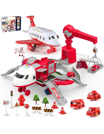 Ігровий набір - літак-парковка з машинками 'Fire' арт. SJ 676 A