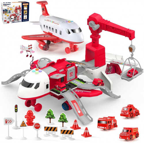Ігровий набір - літак-парковка з машинками 'Fire' арт. SJ 676 A