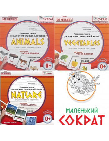 Меганабір карток Домана англійською мовою (570 карток) — Комплект No1