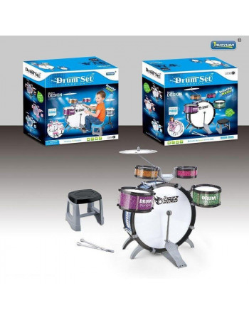 Дитяча барабанна установка зі стільчиком арт. L 552