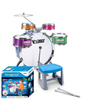 Дитяча барабанна установка зі стільчиком арт. L 552