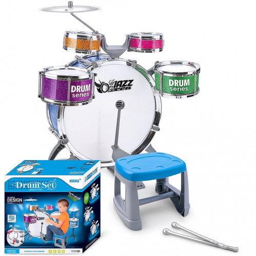 Дитяча барабанна установка зі стільчиком арт. L 552