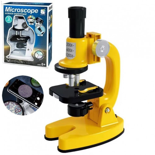 Мікроскоп дитячий з підсвічуванням 'Microscope' ЖОВТИЙ арт. SD 221