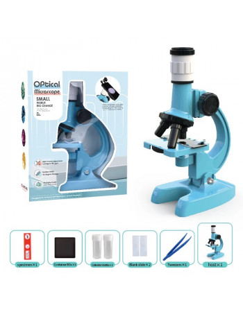 Мікроскоп дитячий з підсвічуванням 'Optical microscope' БЛАКИТНИЙ  арт. LZ 8601-1