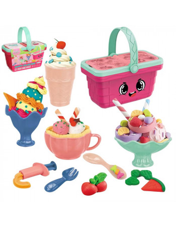 Набір тіста для ліплення у кошику 'Морозиво' арт. 8670