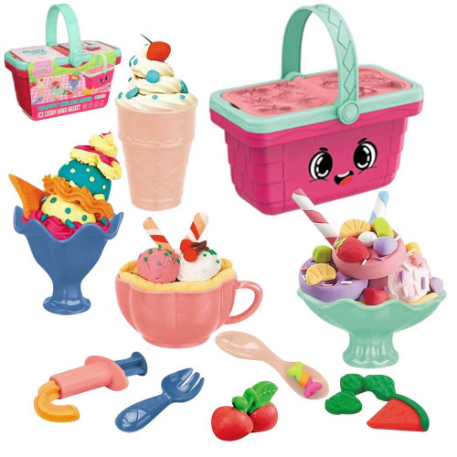 Набір тіста для ліплення у кошику 'Морозиво' арт. 8670