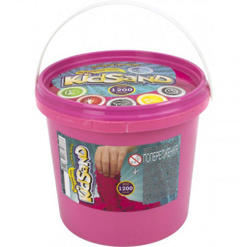Кінетичний пісок KidSand' (1200 гр) РОЖЕВИЙ арт. KS-01-04