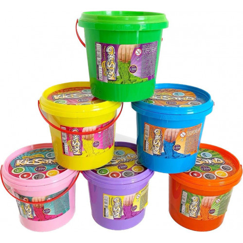 Кінетичний пісок KidSand' (1200 гр) ЖОВТИЙ арт. KS-01-04