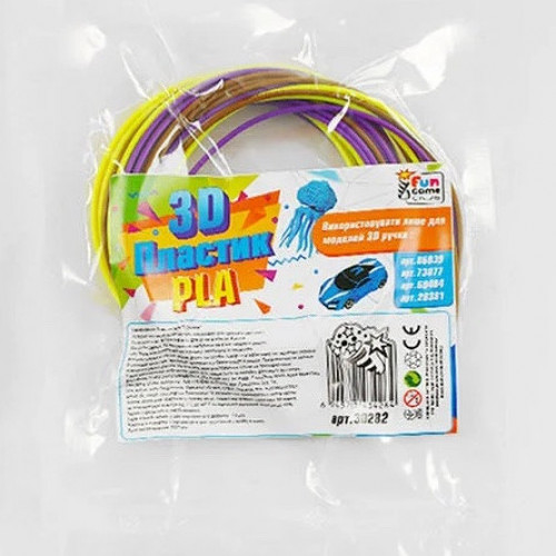 Пластик PLA для 3D-ручки (3 шт) арт. 30282