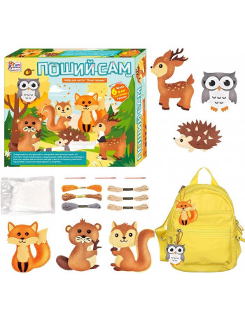 Набір для творчості - м'які іграшки своїми руками 'Лісові тварини' (6 фігурок) арт. 91060