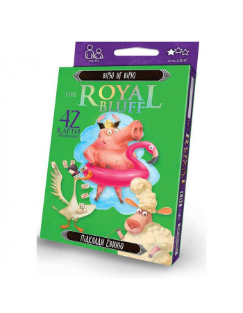 Настольная карточная игра 'Верю - не верю' The royal bluff арт. RBL-01-01U
