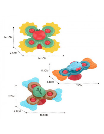 Іграшка-спінер для ванної на присоску TM Huanger арт. 0107