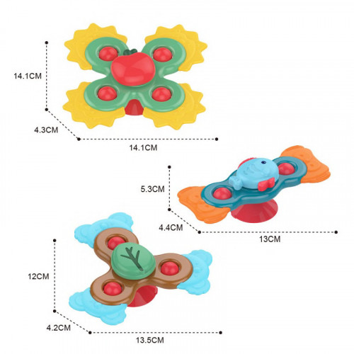 Іграшка-спінер для ванної на присоску TM Huanger арт. 0107