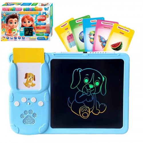 Іграшка - картридер з дощечкою для малювання 'Всезнайка' (казки, пісні, укр. озвучка) РОЖЕВИЙ арт. 94930