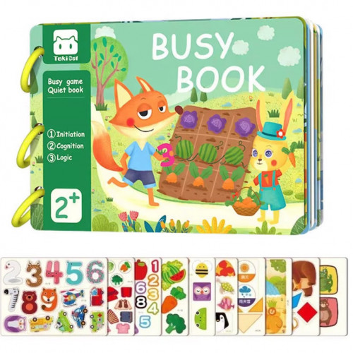 Логічна книжка з липучками арт. С 65416