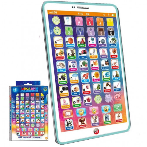 Планшет навчальний інтерактивний (укр. озвучка, казки, пісні) арт. 94568