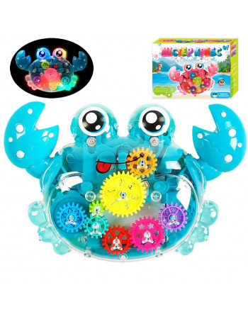 Музична іграшка з шестернями 'Краб' (укр. озвучка) БЛАКИТНИЙ арт. 94219