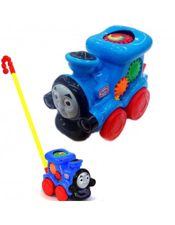 Каталка-паровозик із ручкою 'Томас' арт. 0375