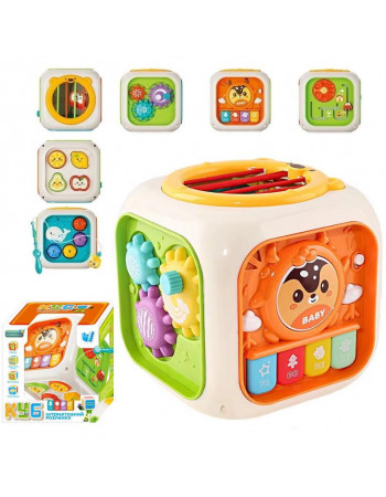 Розвиваюча інтерактивна іграшка 'музичний куб' (укр. озвучка, казки, пісні) арт. 30671