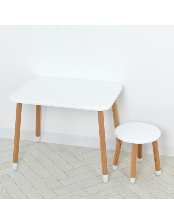 Набір дитячих дерев'яних меблів (стіл та стілець) арт. 04-026W