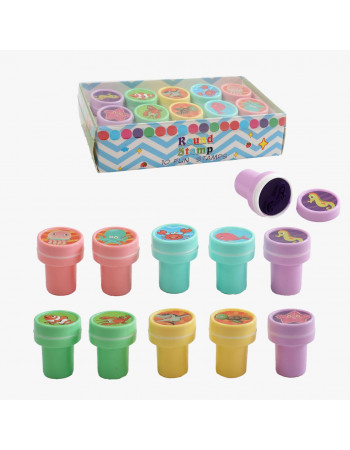 Набір печаток (10 штук) 'Підводний світ' арт. C 71060