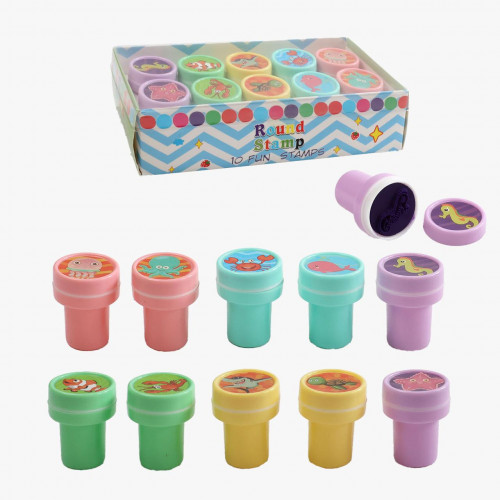 Набір печаток (10 штук) 'Підводний світ' арт. C 71060