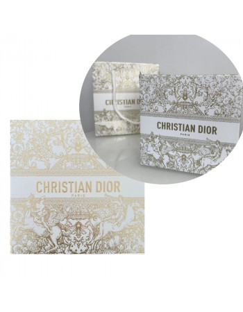 Подарункове пакування (пакет і коробка) Dior. ЗОЛОТЕ