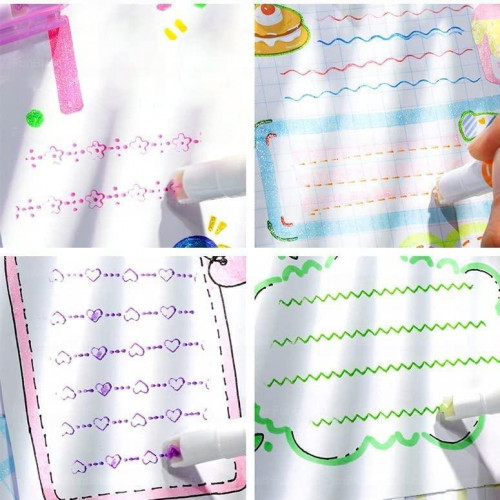 Набор фигурных маркеров Line Color Pen (6 шт).