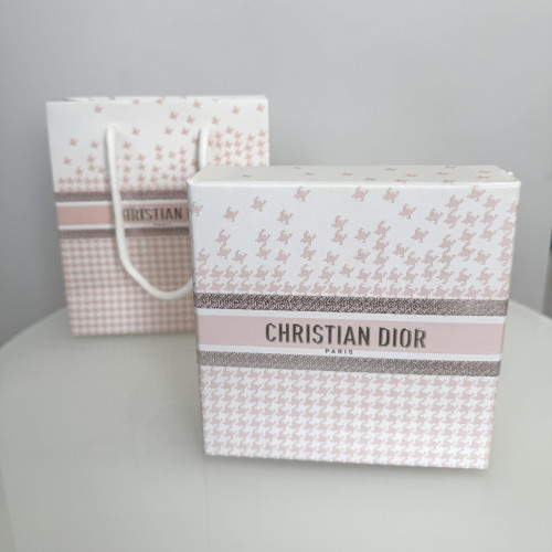 Подарункове пакування (пакет і коробка) Dior. РОЖЕВЕ