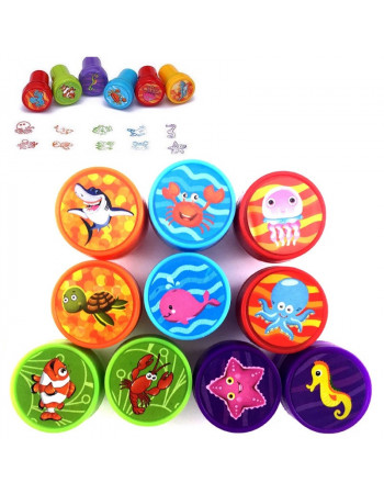 Набір печаток (10 штук) 'Підводний світ' арт. C 71060