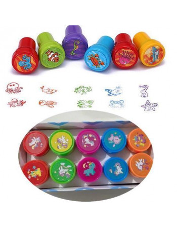 Набір печаток (10 штук) 'Єдинороги' арт. C 71054