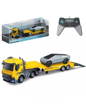 Трейлер (автовоз) на радіокеруванні з машинкою Tesla Cybertruck арт. YJ 132-9