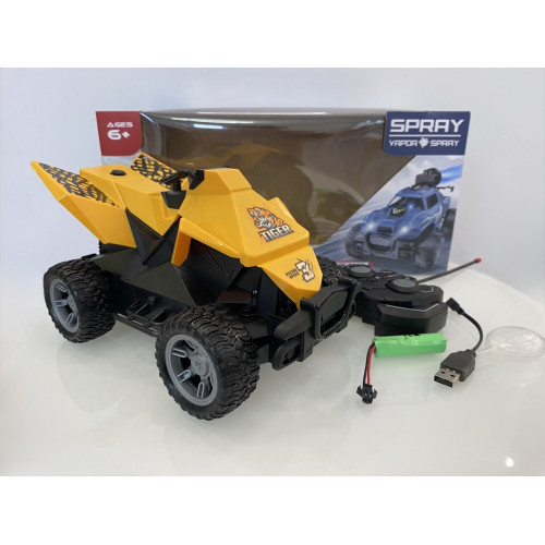 Квадроцикл на радіокеруванні з парогенератором 'Tesla Cyberquad' ЖОВТИЙ арт. YKP 3