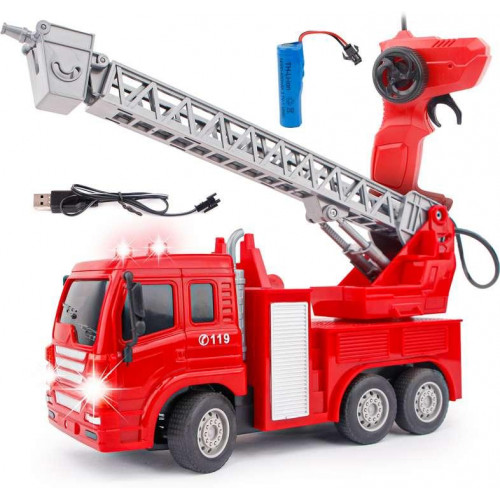 Пожежна машина на радіокеруванні (бризкає водою) арт. 2075