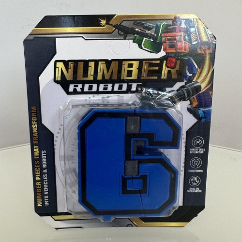 Цифра-трансформер 'Number robot' (ЦИФРА 6) арт. 727-7