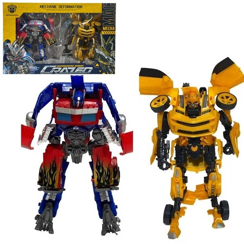 Набір трансформерів CRAZED 'Бамблбі/Bumblebee та Оптимус Прайм/Optimus Prime' арт. W 8825 A