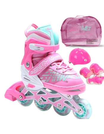 Комплект - ролики із захистом розмір M /35-38/колеса PU арт. 7295-М